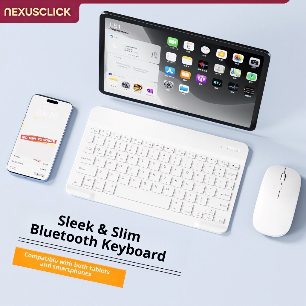 Pc Gaming Xiaomi - NexusClick Bluetooth-toetsenbord en muis voor iPad
