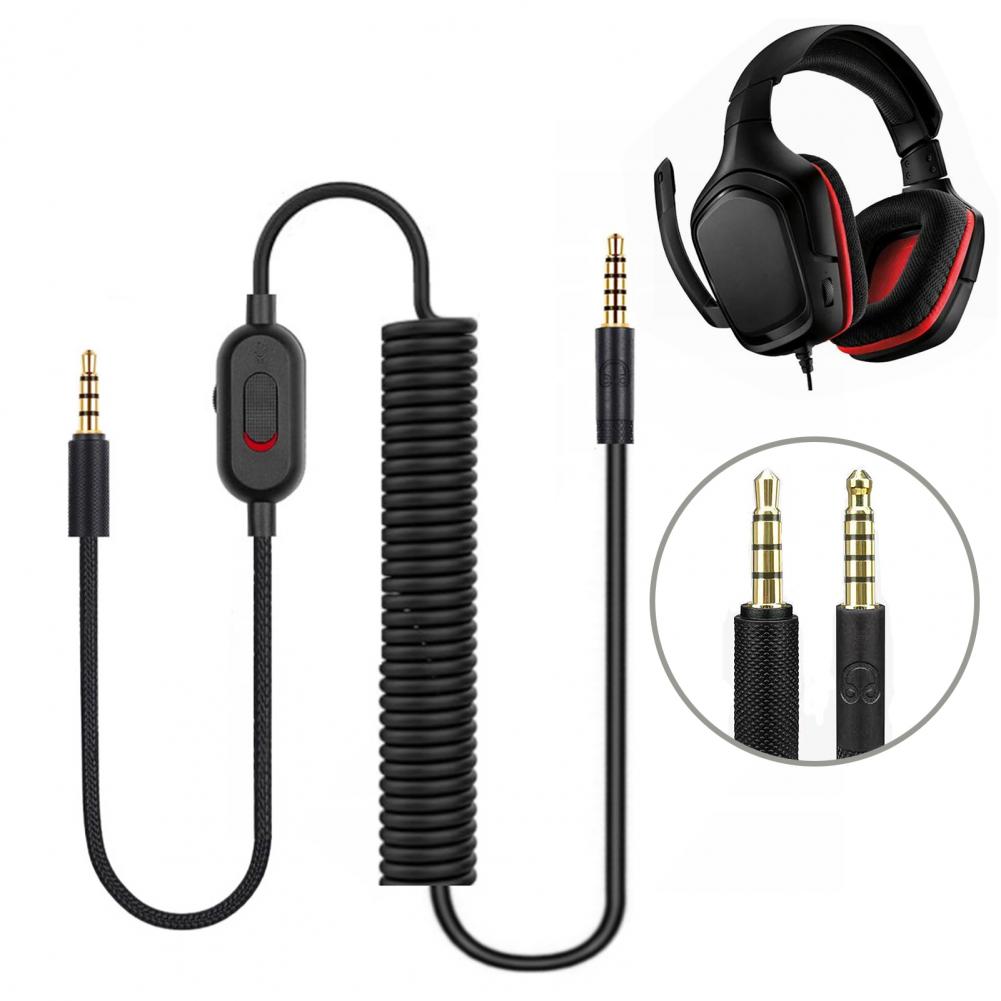 Pc Gaming Apple - Hoofdtelefoon audiokabel 2m, hoofdtelefoonkabel met mute-