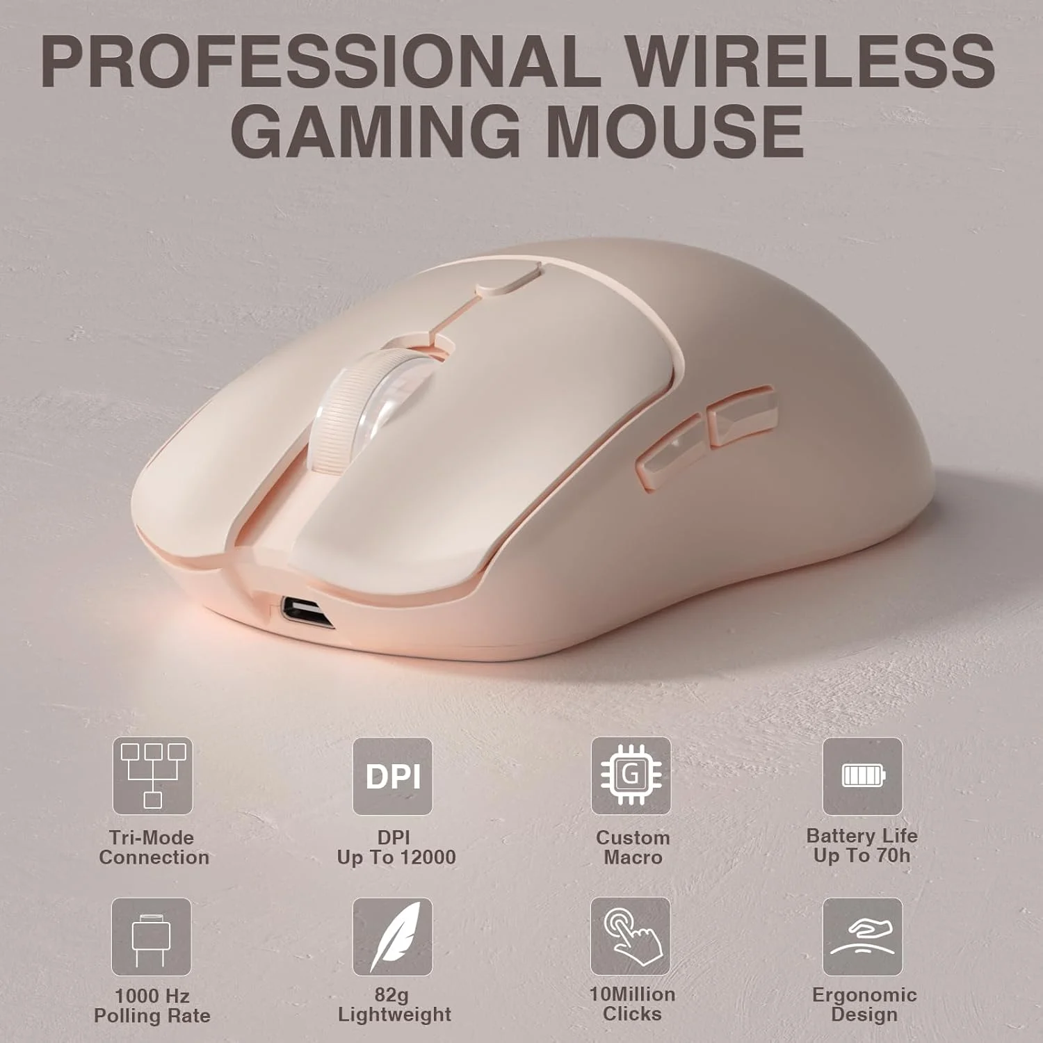 Wireless Gaming Mouse - AULA SC580X Tri-mode draadloze gamingmuis 12000