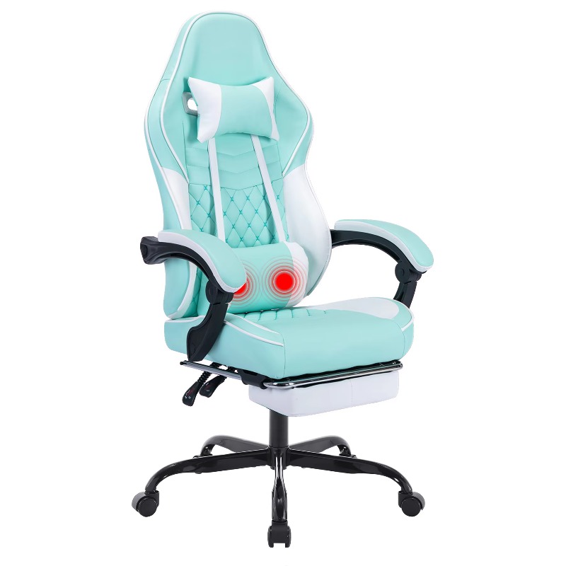 Pc Gaming Chair - Gamingstoel met massage, ergonomische pc-gamingstoel met