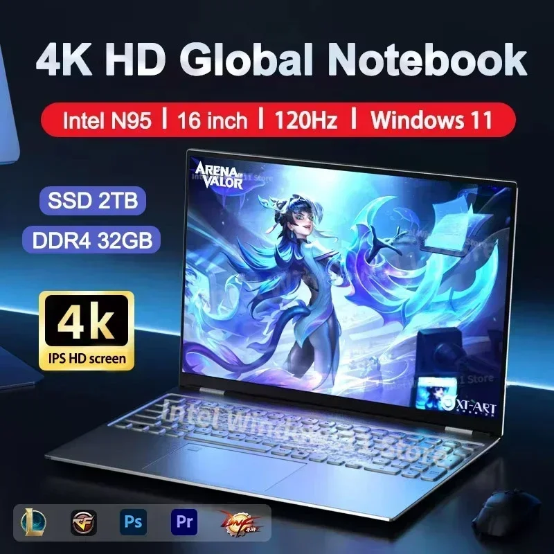 Pc Gaming Notebook - NIEUWE Laptop Intel N95 4K HD