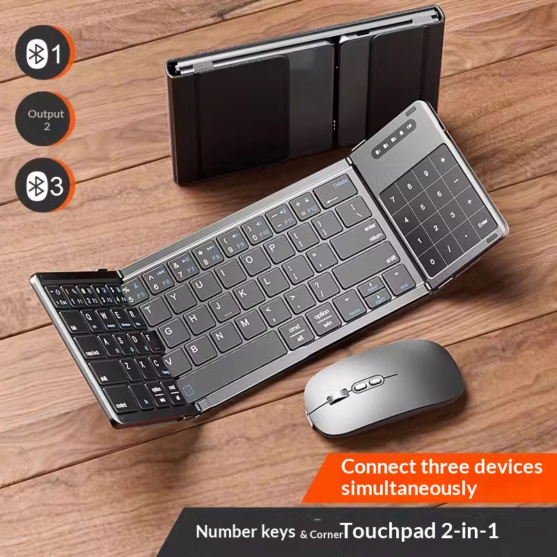 Wireless Gaming Mouse - Mengzu Tri Fold draadloos Bluetooth-toetsenbord met