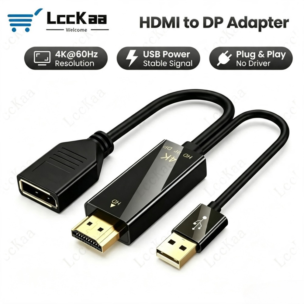 Pc Gaming Vs Ps5 - 4K@60Hz HDMI-compatibele naar DisplayPort-kabel DP naar