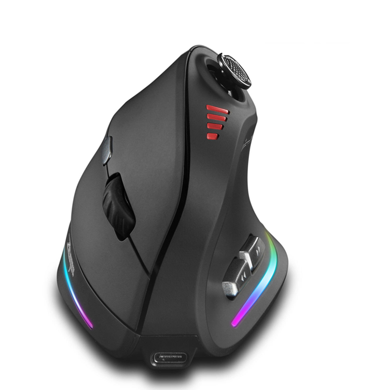 Wireless Gaming Mouse - Jomaa RGB Backlit Draadloze Verticale Muis