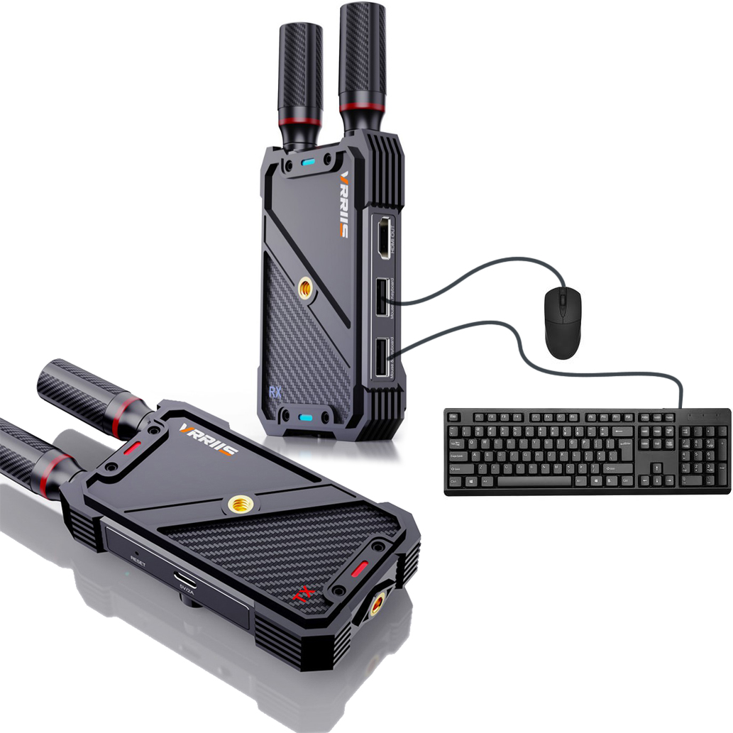 Wireless Gaming Mouse - VRRIIS WL082K 400m Draadloze HDMI KVM