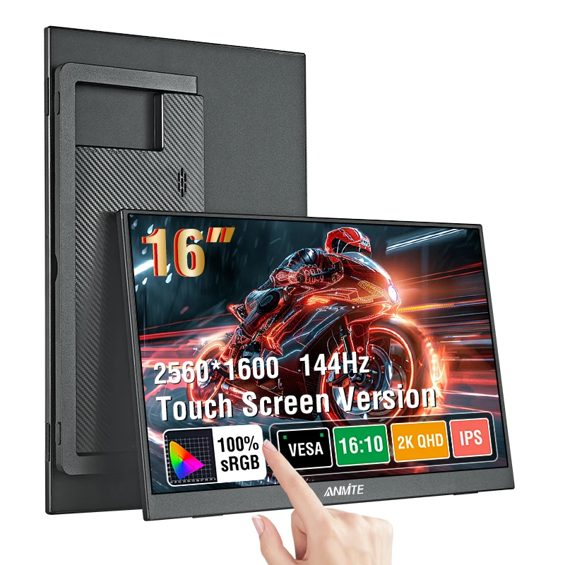 Pc Gaming Vs Ps5 - 16' 2.5K 144Hz Draagbare Touchscreen Monitor,