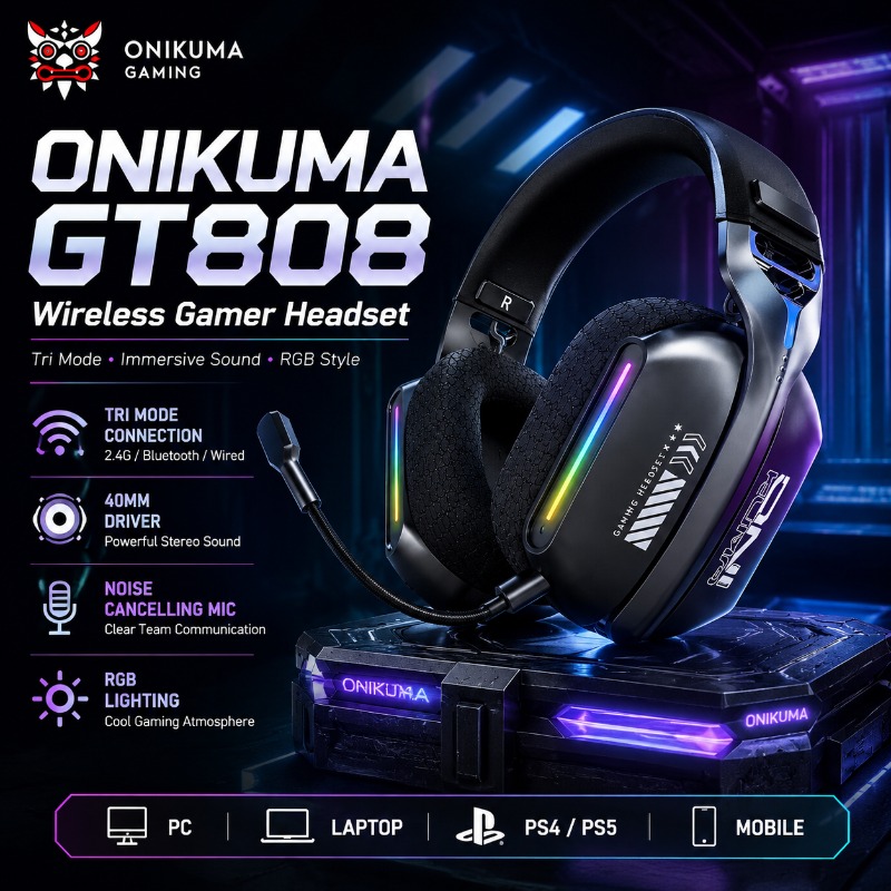 ONIKUMA GT808 Draadloze Gaming - Pc Gaming Apple recensie en prijs
