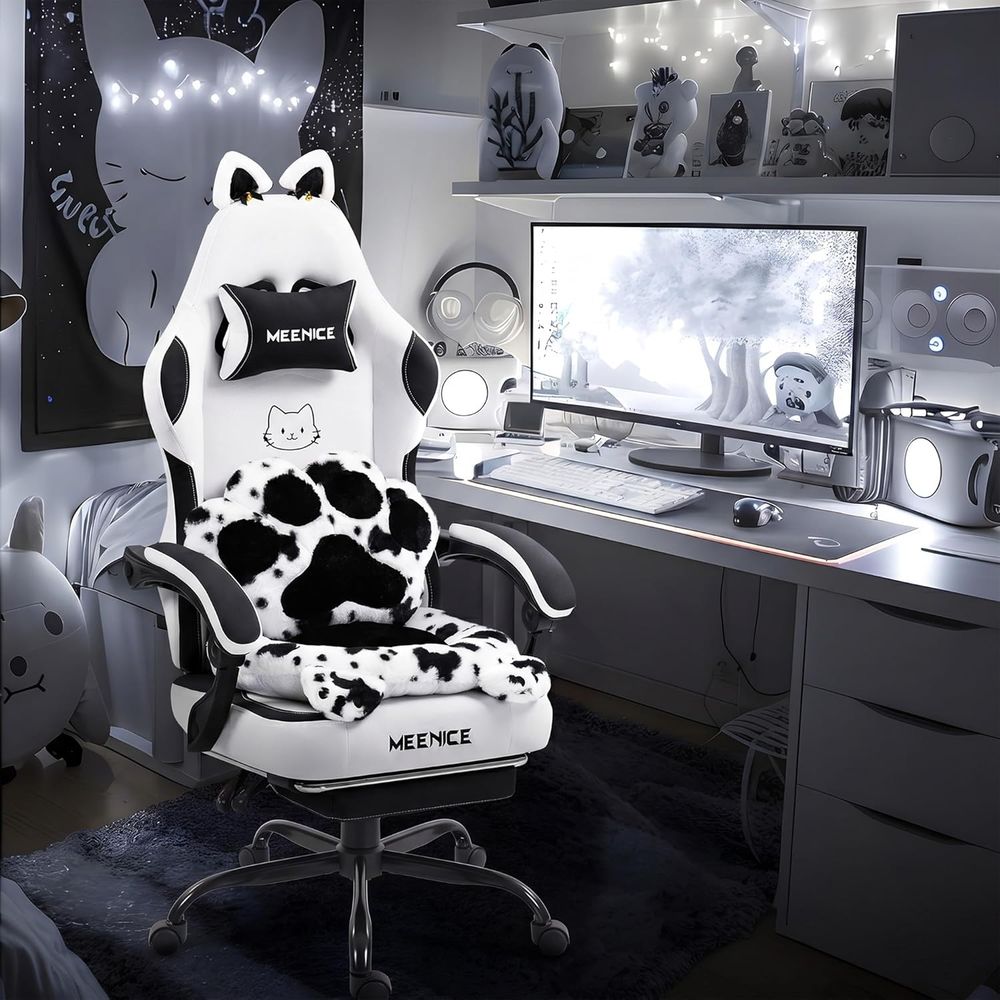 Gamingstoel Schattig met katte - Pc Gaming Chair recensie en prijs