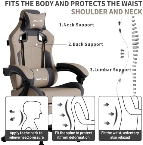 Gamingstoel met massage, ergon - Pc Gaming Chair recensie en prijs