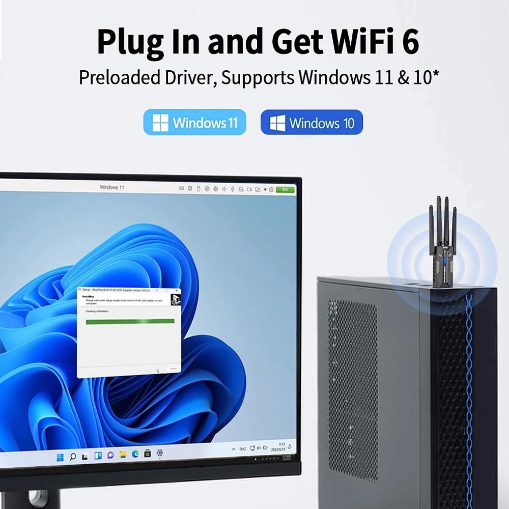 WiFi 6 USB 3.0 Adapter 1800 Mb - Pc Gaming Gta 6 recensie en prijs