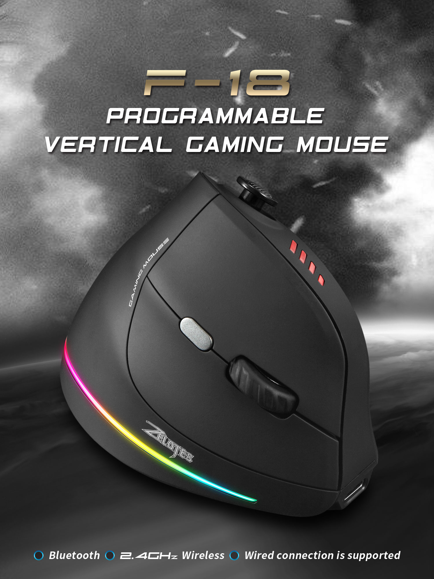 Jomaa RGB Backlit Draadloze Ve - Wireless Gaming Mouse recensie en prijs
